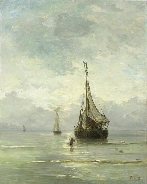 Hendrik Willem Mesdag Calm Sea china oil painting image